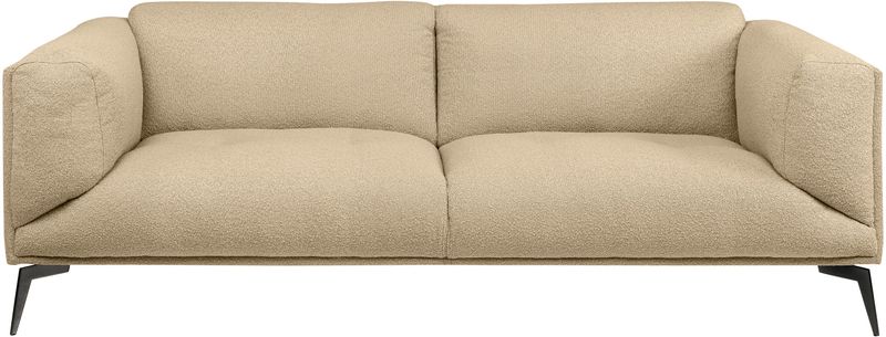 BARA, Designer Sofa beige in 4 Größen, Stoff Polstersofa