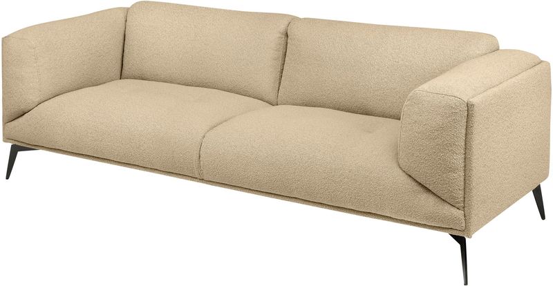 BARA, Designer Sofa beige in 4 Größen, Stoff Polstersofa