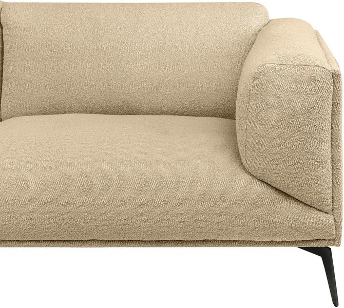 BARA, Designer Sofa beige in 4 Größen, Stoff Polstersofa
