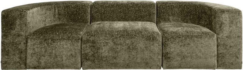 INSA, Designer Sofa B 281 cm grün Samt