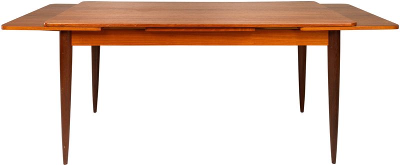TOBI, Mid-Century-Esstisch, Ausziehtisch Massivholz