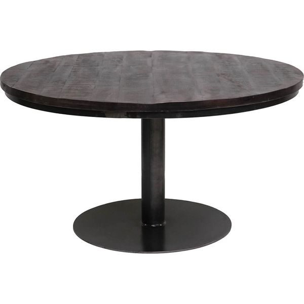 Esstisch ANJA Industriedesign D 140 cm Holz Metall