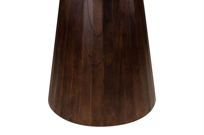 PERL, Esstisch rund 120 cm dunkelbraunes Holz