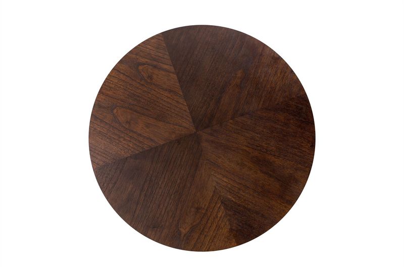 PERL, Esstisch rund D 80 cm Holz dunkelbraun, Designertisch