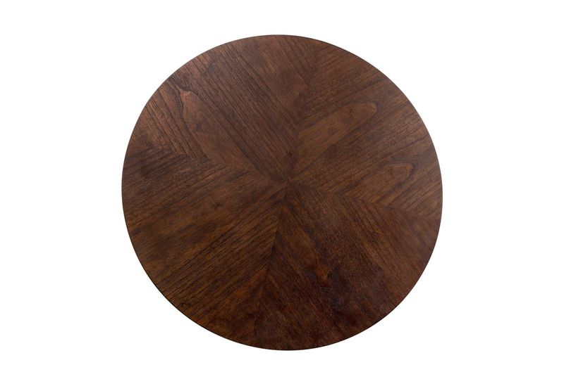 PERL, Esstisch rund D 80 cm Holz dunkelbraun, Designertisch