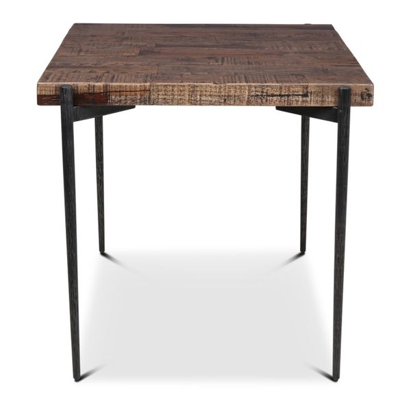 Esstisch NILS quadratisch Holz-Metall industrial 80*80 cm