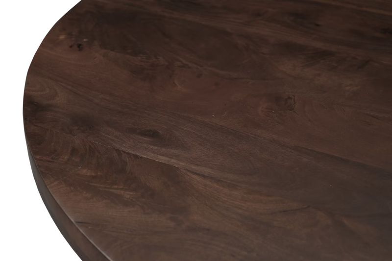 ISMA, Esstisch rund 130 cm Holz mit Mittelsäule