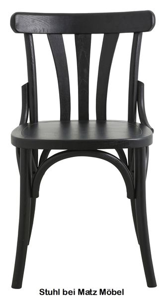 GRETA, Stuhl schwarz, Holzstuhl Landhausstil