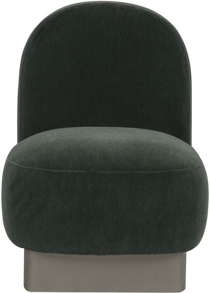 Gabie, Designer Sessel, Loungesessel grün Samt