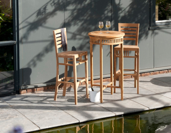 GINA, Garten Barhocker Holz im Landhausstil