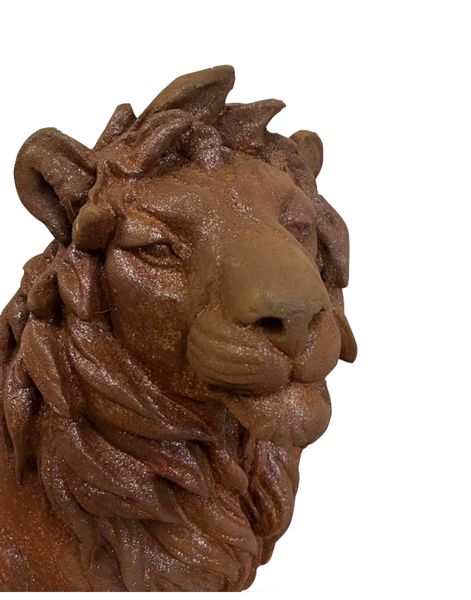 Gartenskulptur "Löwe aus Gusseisen" H 66 cm