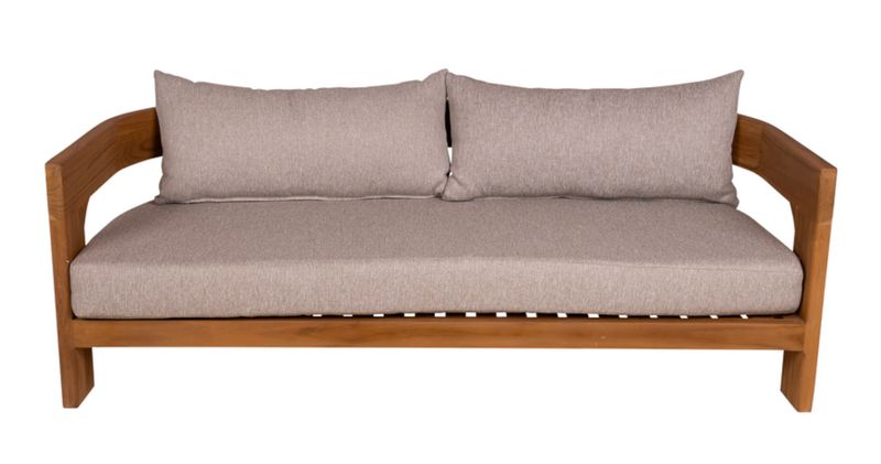 Gartenbank DARA Holz 183 cm halbrund, halbrundes Gartensofa