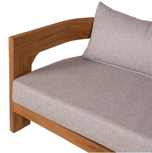 Gartenbank DARA Holz 183 cm halbrund, halbrundes Gartensofa