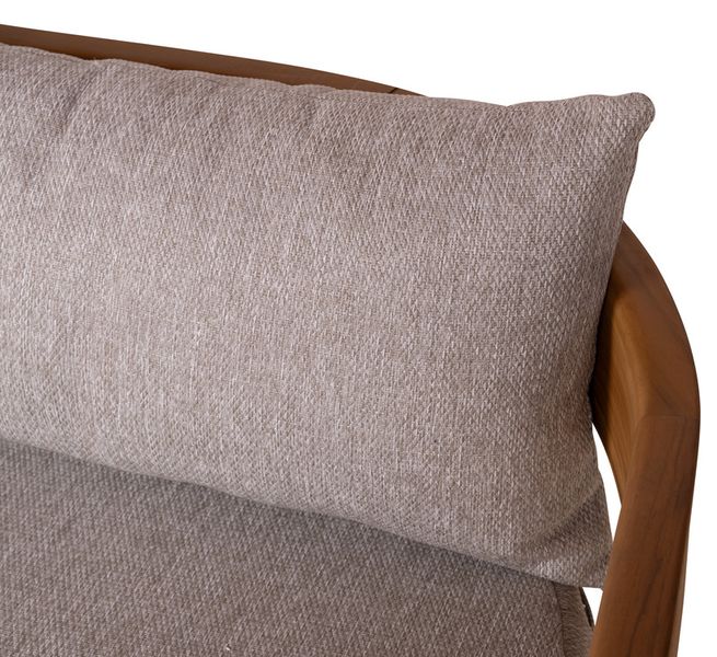Gartenbank DARA Holz 183 cm halbrund, halbrundes Gartensofa
