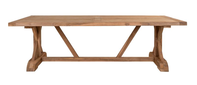 KASA, Gartentisch mit 8 Stühlen Landhausstil 240*100 cm, großer Esstisch