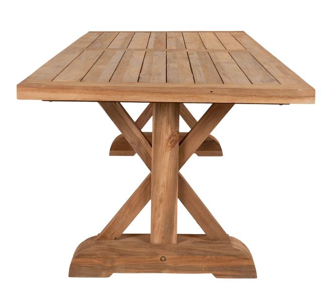 Massivholz Gartentisch KASA im Landhausstil 240*100 cm, großer Esstisch Holztisch