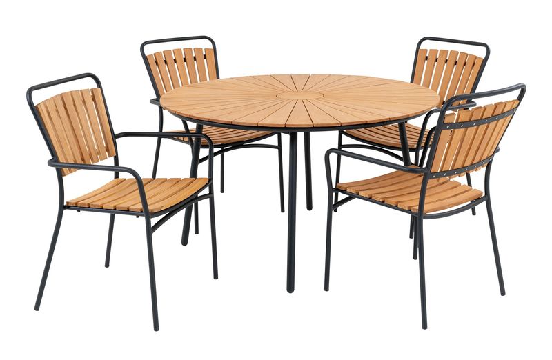 IVE, Garten-Set, Essgruppe 1 Tisch & 4 Stühle