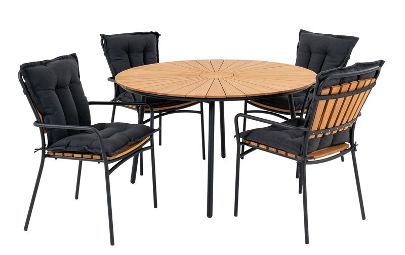 IVE, Garten-Set, Essgruppe 1 Tisch & 4 Stühle