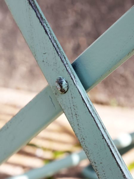 Gartentisch mit 2 Stühlen antik blau-türkis Landhausstil