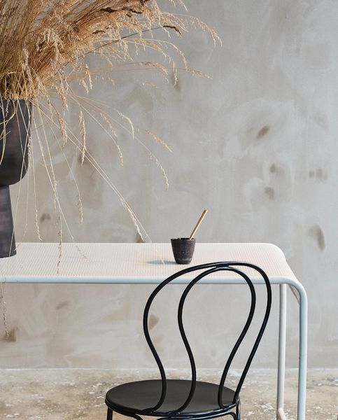 VIO, Romantischer Gartenstuhl Metall schwarz Landhausstil