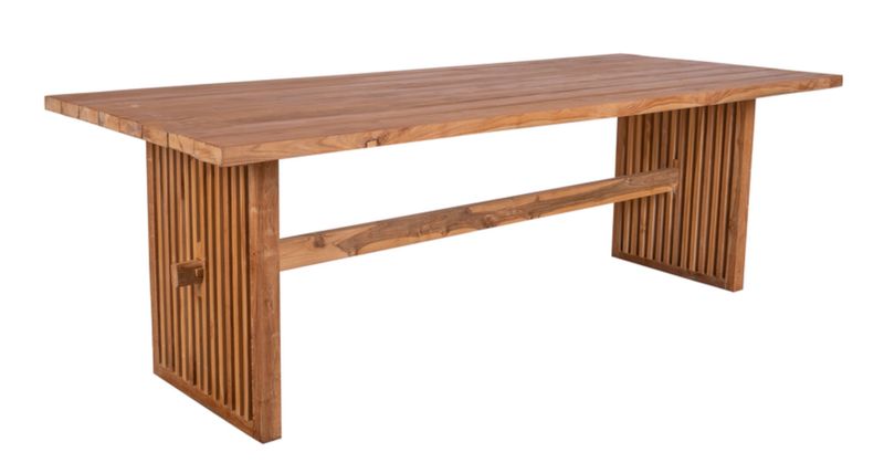 ERICH, Gartentisch Länge 240 cm Recyclingholz Teak