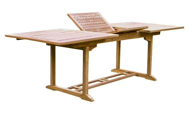 Gartentisch TEX Ausziehtisch 180 bis 240 cm rechteckig Teakholz