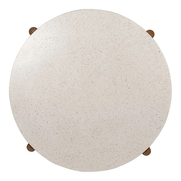 Matz Möbel Gartentisch CINA rund D 120 cm Holz-Terrazzo Landhausstil