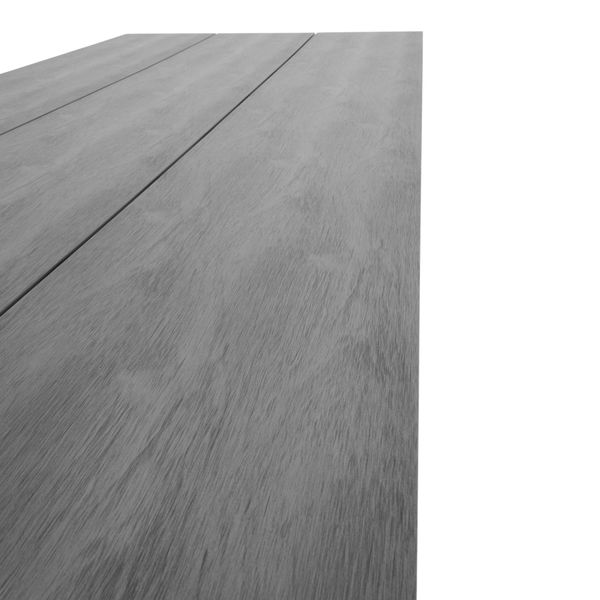 DEN, Gartentisch 210 cm modern grau-schwarz