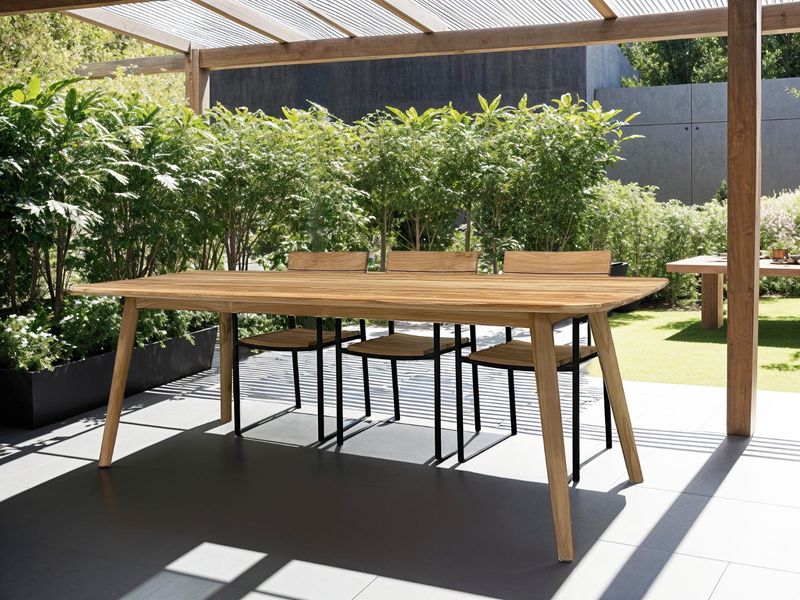 ANO, Gartentisch L180 cm Massivholz Teak