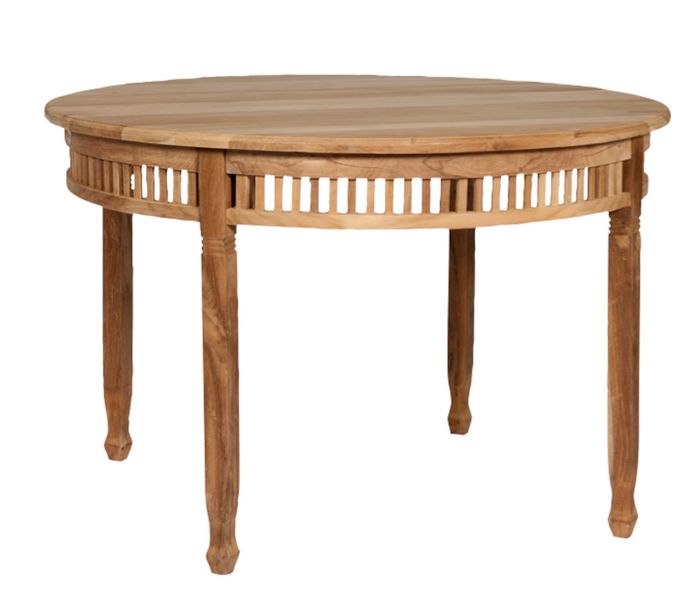 Gartentisch GINA rund Holz 120 cm im Landhausstil