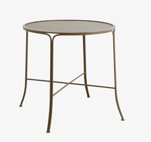 VIO, Gartentisch rund Metall grün Landhausstil