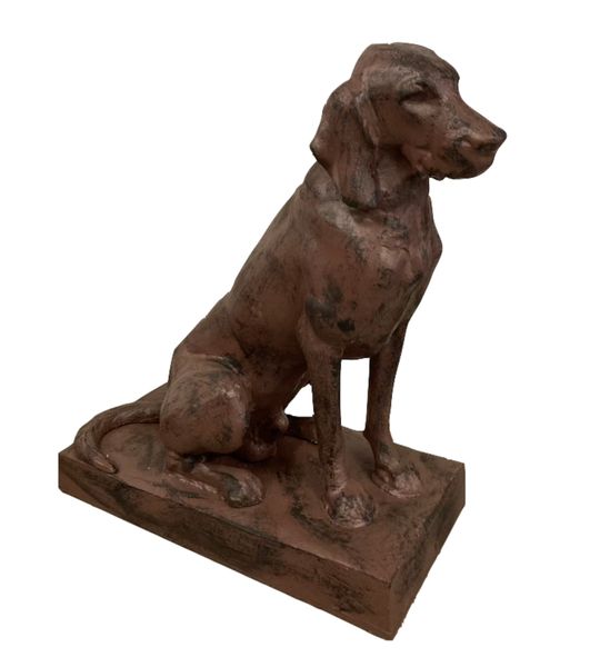 Garten-Statue Gusseisen "Jagdhunde-Paar"