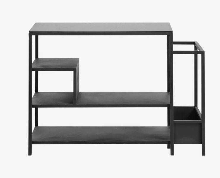 LINUS, niedriges Regal Metall shabby Industriedesign