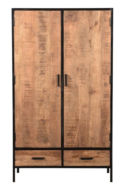 Matz Möbel Schrank RUBY Holz mit Stahlrahmen industriell