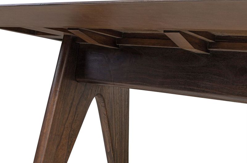 ISKO, Designer Esstisch Holz dunkelbraun in 3 Größen, moderner Holztisch