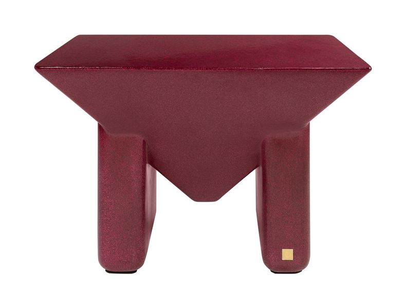 ISMA, Designer Couchtisch rot quadratisch, Designermöbel