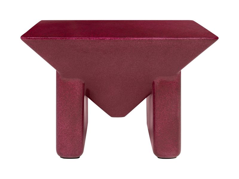 ISMA, Designer Couchtisch rot quadratisch, Designermöbel