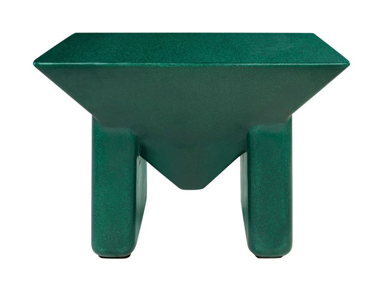 ISMA, Moderner Couchtisch grün quadratisch, Designermöbel