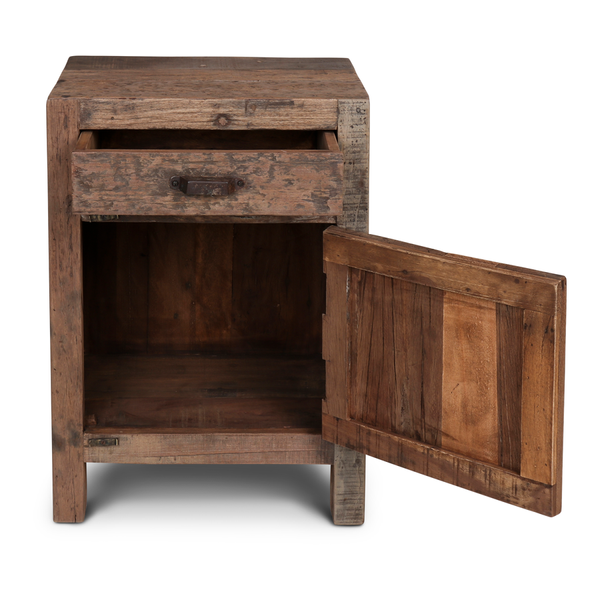 Kleiner Altholz Schrank H 70 cm, Nachtschank SANO