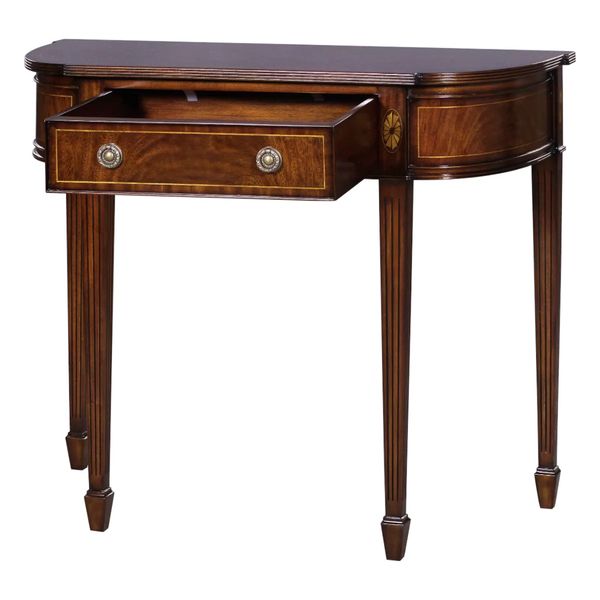 Konsolentisch RON Klassik Stil halbrund 90 cm breit