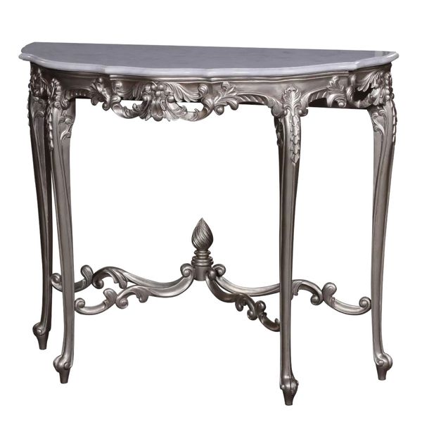 Konsolentisch antiker Look silber 106 cm breit