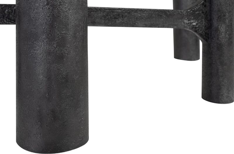 SADA, Konsolentisch oval B 140 cm Alu & Glas, Designermöbel
