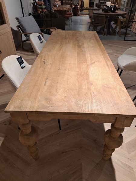 Landhaus Esstisch VANA 240 cm natur Holz