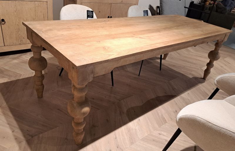 Landhaus Esstisch VANA 240 cm natur Holz