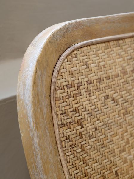 Matz Möbel Sessel JUNA Rattan & Holz Landhausstil