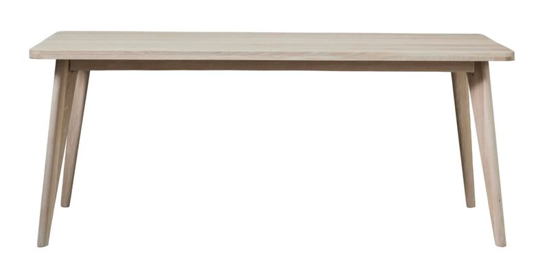 PAUL, weißer Esstisch Marmor-Holz 200 cm