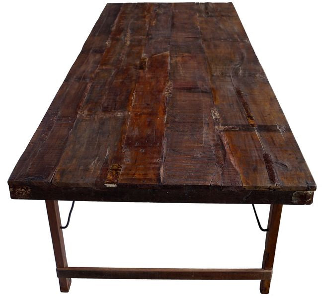 NEILA, Recyclingholz Esstisch Holz 250 cm, Recyclingmöbel
