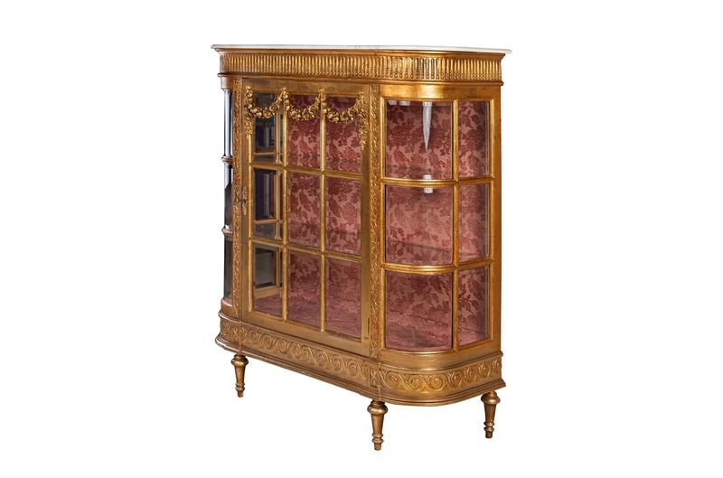 03, Vitrine Gold Louis XVI aus Frankreich
