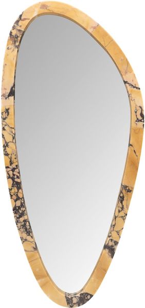 JACK, Wandspiegel oval H 102 cm Marmor-Rahmen