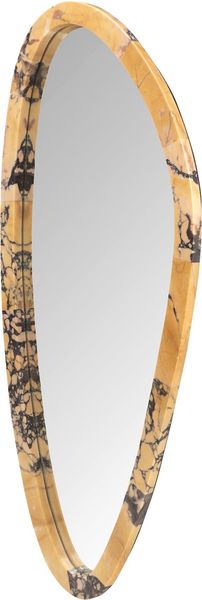 JACK, Wandspiegel oval H 102 cm Marmor-Rahmen